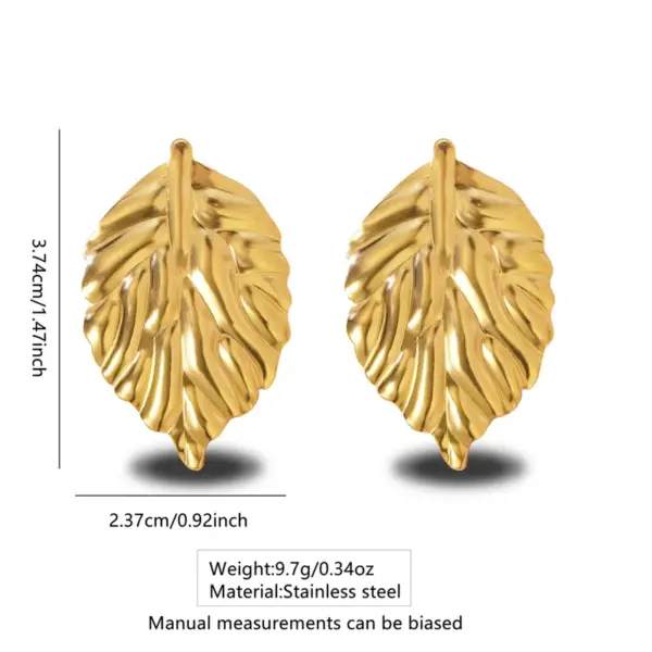 201 Stainless Steel 304 Stainless Steel Geometric Heart Shape Flower Electroplating Stone-Free Imitation Gold Simple Style Classic Style Irregular Hollow Out Multicolor-Golden Yellow Ear Studs