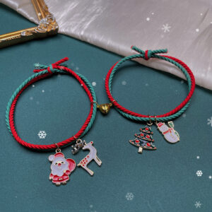 Red and green double pendants (2 pieces/set)