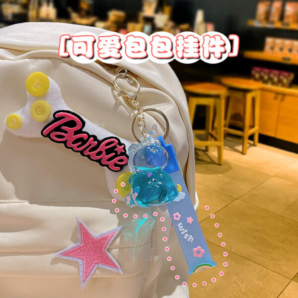 oly-b087c1f6ddc1286277f01c0e839f6a7d Wholesale Cartoon cute unicorn oil pendant keychain couple schoolbag pendant car key chain small gift