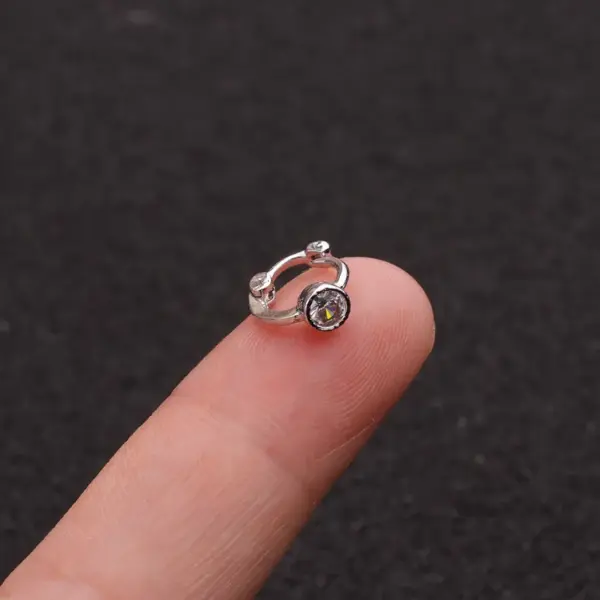 Ear Cartilage Rings & Studs Flower Copper Zircon