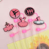 Wholesale Random 10pcs 8/10MM Ballet Series Dust Plug Straw Accessories