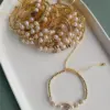 Wholesale Copper 18K Gold Plated Plating Moon Rhinestones Copper Bracelets