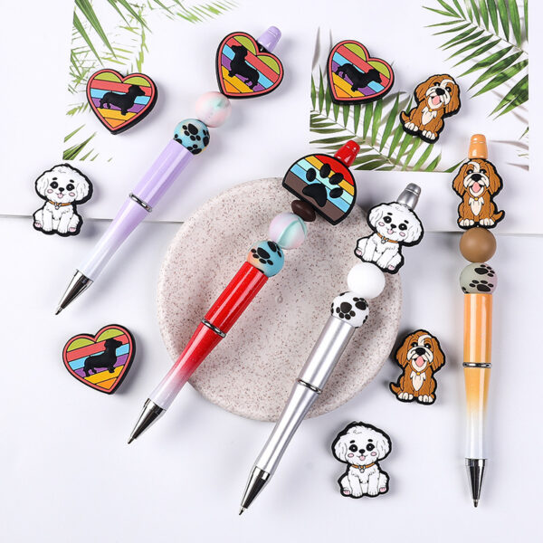 Wholesale Love Dog Silicone Beads