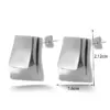 PVD Coated Solid Color 304 Stainless Steel Simple Style Waterproof Non Tarnish Ear Studs