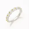Wholesale Korean Style Jewelry Sweet Daisy Flower Two-color Copper Ring Wholesale