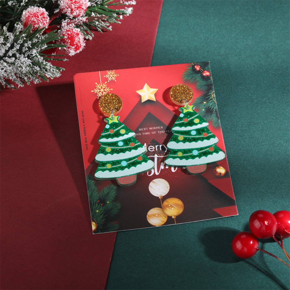 Wholesale Christmas Tree Earrings