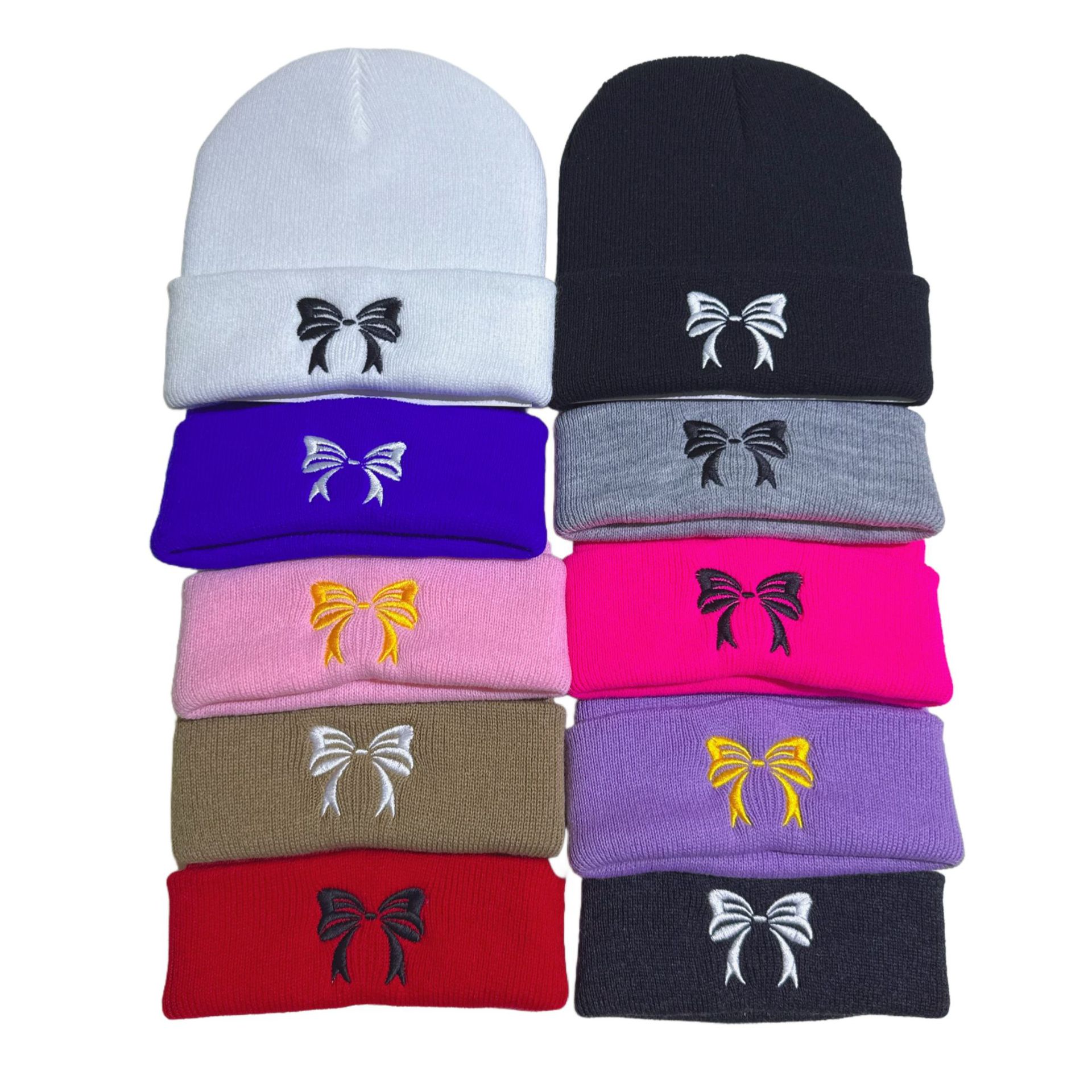 Wholesale New embroidered butterfly knitted hat for chilen