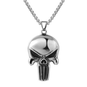 Skull + stainless steel chain