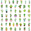 oly-b0d9e8d00f9881b29044cf1c0e075ce3 Wholesale 50 small fresh cactus graffiti stickers computer cups mobile phone decorative stickers