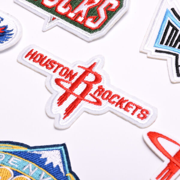 Wholesale Junle Basketball Team logo Embroidered Cloth Badge Clothes Patch Team logo NBA Embroidered Badge Team logo