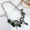 oly-b0ea0309ee7410bdfb5c122c3ffeea9a Wholesale Y2g black memories button star necklace heavy industry girl sweet cool Asian culture exaerated gothic punk clavicle chain