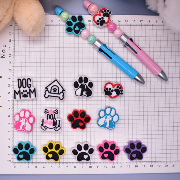 Wholesale Cartoon Dog Footprint Beads