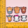 Wholesale Highland Cow Series Student Stationery Decorative Beads
