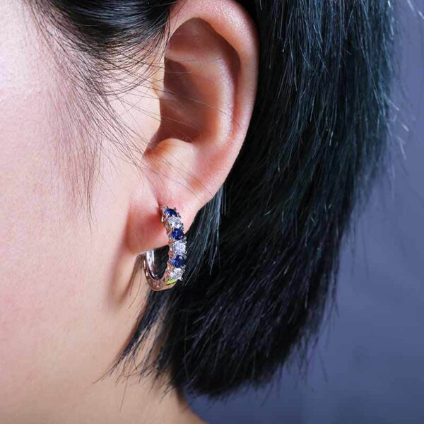Wholesale Fashion Animal Copper Artificial Gemstones Earrings