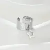 Wholesale 304 Stainless Steel Star PVD Coated 14K Gold Plated 18K Gold Plated Simple Style Waterproof Non Tarnish Gold Charm Rings