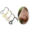 1 Piece Nose Rings & Studs Fashion Heart Shape Metal