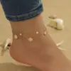 Wholesale Jewelry Marine Style Sweet Conch Shell 304 Stainless Steel Anklet