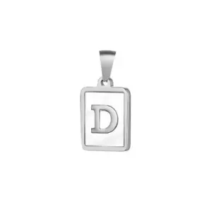 Silver / Letter D without Chain