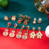 Wholesale Christmas tree bells, candy canes, snowman, gingerbread man, reindeer earrings