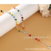 Wholesale 8mm Cross Colored Crystal Necklace