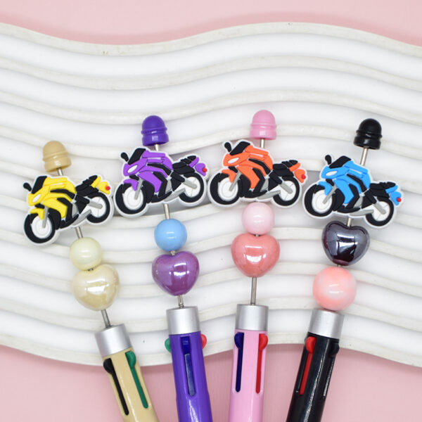 Wholesale Random 100pcs Motorcycle Beads PVC Soft Rubber Beads