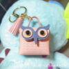 oly-b11b7939e3e3440bced011fd061fd49a Wholesale New Pu Leather Owl Coin Purse Cute Cartoon Bluetooth Headset Bag Fashion Tassel Car Key Pendant