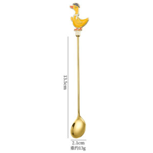 Goose spoon-gold