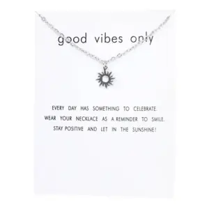 Silver Card Silver Necklace