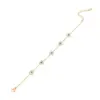 Wholesale PVD Coated 18K Gold Real Gold Plated Star Flower 304 Stainless Steel Elegant Cute Waterproof Non Tarnish 304 Stainless Steel Bracelets