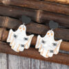 Wholesale Halloween Horror Ghost Printed Acrylic Earrings