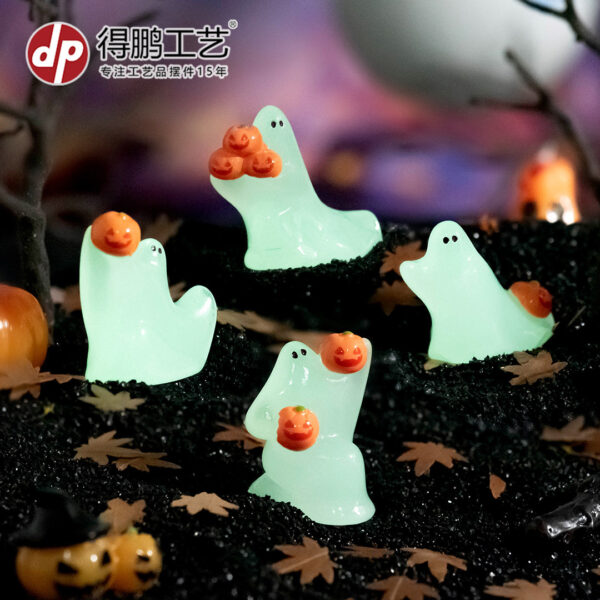 oly-b1311260d240d9416b232e902597c9b3 Wholesale Glow-in-the-dark, animated ghost holding a pumpkin decoration