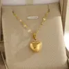 Wholesale Ion Plating (IP) 18K Gold Plated 18K Gold Sun Heart Shape Bow Knot 201 Stainless Steel 304 Stainless Steel Simple Style Classic Style 201 Stainless Steel Pendant Necklace