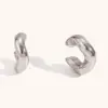 Wholesale PVD Coated Real Gold Plated Geometric Stainless Steel Basic Classic Style Waterproof Non Tarnish Ear Cuffs