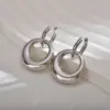 Wholesale PVD Coated Gold Plated Solid Color Stainless Steel Casual Waterproof Non Tarnish Drop Earrings