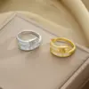 Wholesale Copper 18K Gold Plated Simple Style Shiny Plating Snake Rings