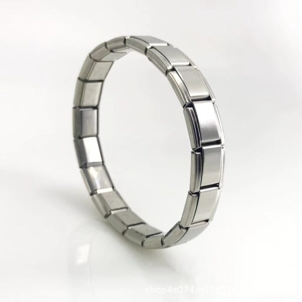 Wholesale italian module stitching bracelet diy in stock cross border hot stainless steel jewelry