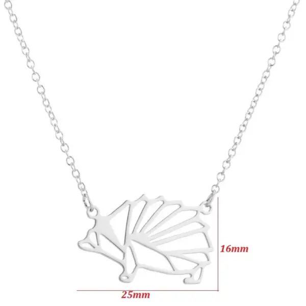 Wholesale Jewelry Fashion Hedgehog 201 Stainless Steel 18K Gold Plated Plating Stainless Steel Necklaces