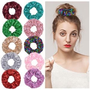 oly-b153c21a6628defe776e01aa7b4379de Wholesale hair ring fish scale sequinsHair Scrunchies