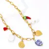 Wholesale Jewelry Casual Elegant Streetwear Conch Heart Shape 201 Stainless Steel 304 Stainless Steel 18K Gold Plated Pendant Necklace