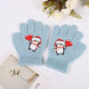 Wholesale Colorful Christmas woolen gloves