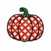 Wholesale New Colorful Plaid Pumpkin Embroidery Cloth Stickers Computer Embroidery Clothing Accessories Ironing Cloth Label Patch Accessories Ready Stock