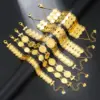 Wholesale Retro Roman Style Coin Copper Plating 18k Gold Plated Bracelets