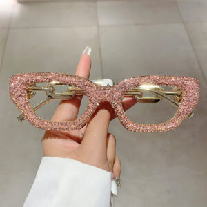 Champagne framed pink diamond