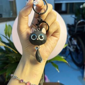 Resin cat head-black