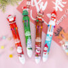 Wholesale Reindeer Santa Claus ten-color ballpoint pen