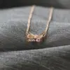 Wholesale PVD Coated Real Gold Plated 18K Gold Butterfly 304 Stainless Steel Sweet Waterproof Non Tarnish 304 Stainless Steel Necklace