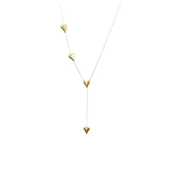 Real Gold Plated 304 Stainless Steel PVD Coated Shell Zircon Heart Shape Waterproof Non Tarnish Bracelets Necklace