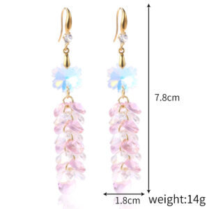 (11) E2204-5 pink transparent scattered