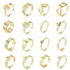 Wholesale Fashion Butterfly Titanium Steel Plating Open Ring