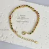 Wholesale Jewelry Classic Style Round Copper Zircon 18K Gold Plated Inlay Bracelets